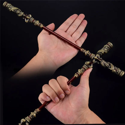 35cm Wukong Game Weapon Golden Cudgels Zinc Alloy Props Game Collection Desk Room Decoration