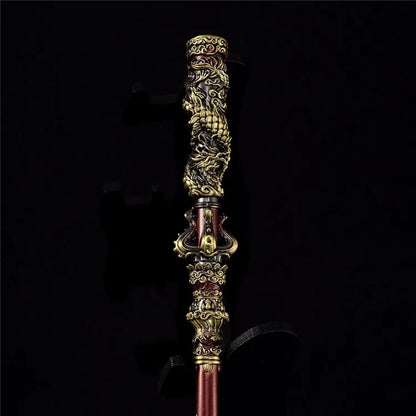 35cm Wukong Game Weapon Golden Cudgels Zinc Alloy Props Game Collection Desk Room Decoration