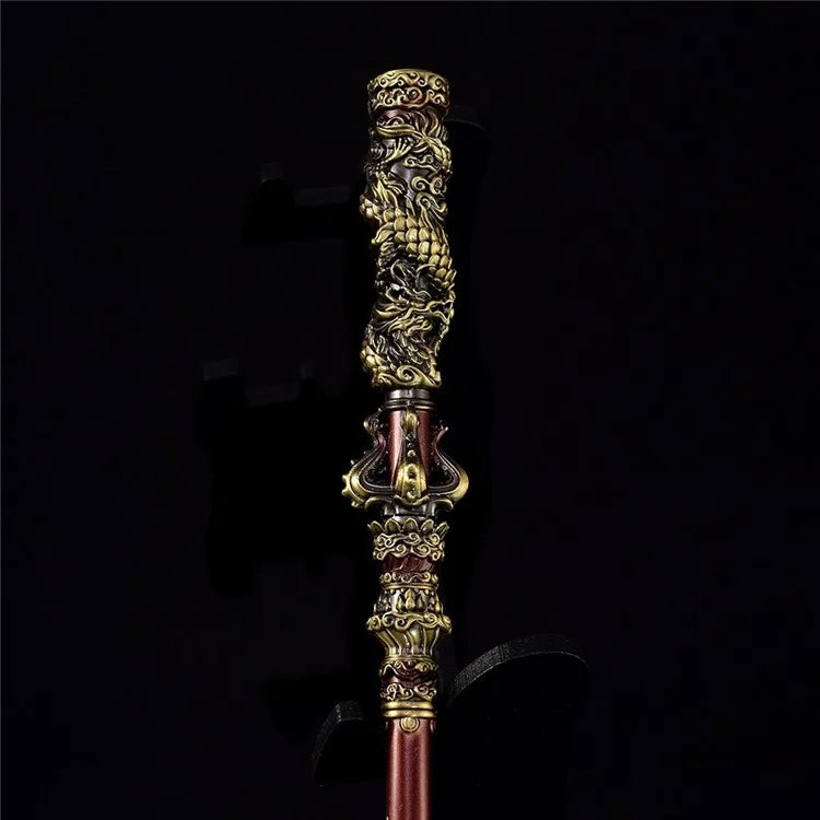 35cm Wukong Game Weapon Golden Cudgels Zinc Alloy Props Game Collection Desk Room Decoration