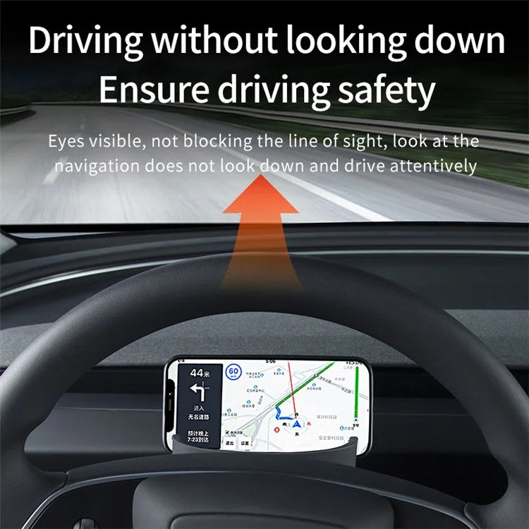 For Tesla Model 3 Car Steering Wheel Phone Holder Silicone Phone Stand