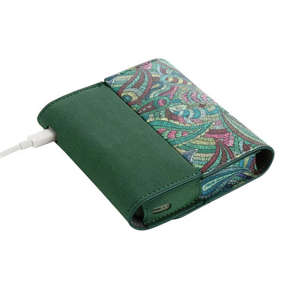 For IQOS ILUMA E-cigarette Leather Protective Case Splicing Design Drop-proof Storage Bag