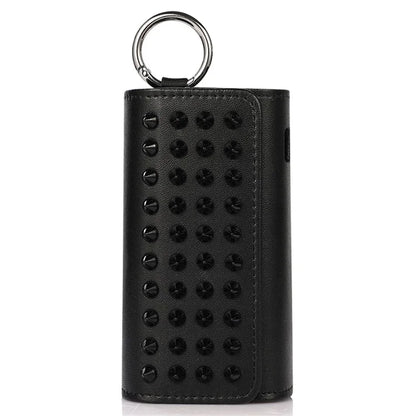 For IQOS ILUMA E-cigarette Protective Case Rivet Decor Storage Bag with Ring Buckle