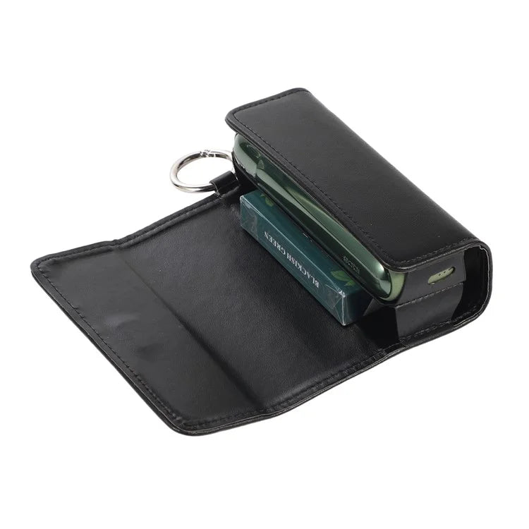 For IQOS ILUMA E-cigarette Protective Case Rivet Decor Storage Bag with Ring Buckle