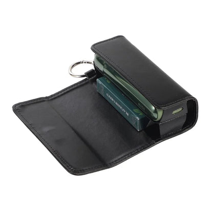 For IQOS ILUMA E-cigarette Protective Case Rivet Decor Storage Bag with Ring Buckle