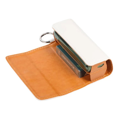 For IQOS ILUMA E-cigarette Protective Case Rivet Decor Storage Bag with Ring Buckle