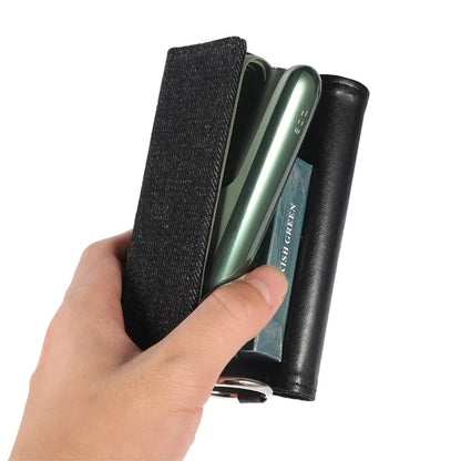 For IQOS ILUMA E-cigarette Protective Case Rivet Decor Storage Bag with Ring Buckle