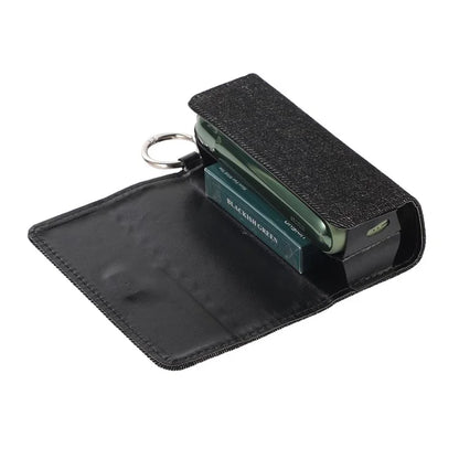 For IQOS ILUMA E-cigarette Protective Case Rivet Decor Storage Bag with Ring Buckle