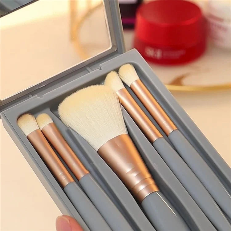 5Pcs / Set Concealer Blending Brush Kit Artificial Fiber Eye Makeup Eyeshadow Makeup Tool