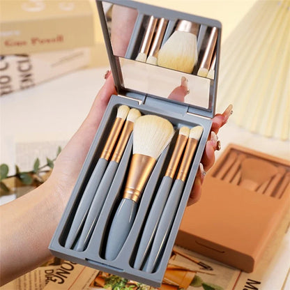 5Pcs / Set Concealer Blending Brush Kit Artificial Fiber Eye Makeup Eyeshadow Makeup Tool