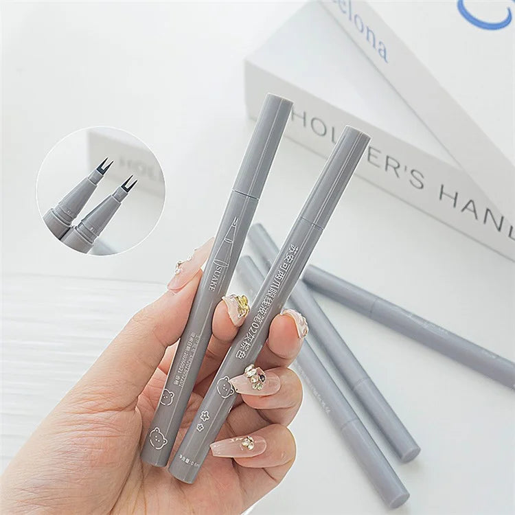SUAKE Waterproof Eyeliner 2-Tip Liquid Non-smudge Eyeliner Makeup Tool
