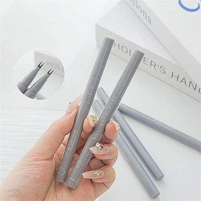 SUAKE Waterproof Eyeliner 2-Tip Liquid Non-smudge Eyeliner Makeup Tool