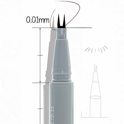 SUAKE Waterproof Eyeliner 2-Tip Liquid Non-smudge Eyeliner Makeup Tool