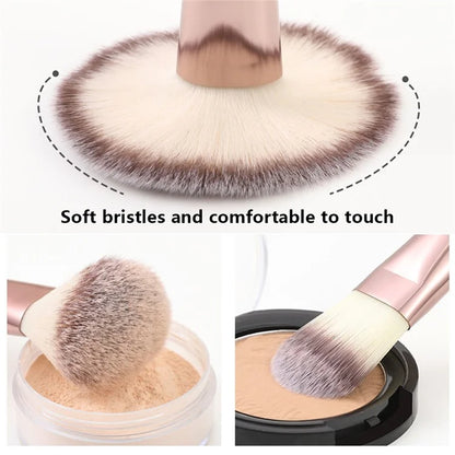 BANFI 7Pcs Eyeshadow Foundation Lip Makeup Brush Set with Cylindrical Box