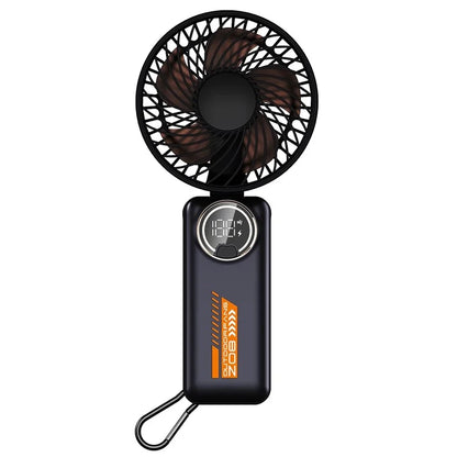 Z08 Foldable 10000mAh Rechargeable Cooling Fan Outdoor Handheld Summer Fan