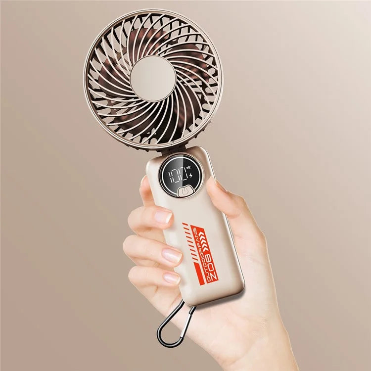 Z08 Foldable 10000mAh Rechargeable Cooling Fan Outdoor Handheld Summer Fan