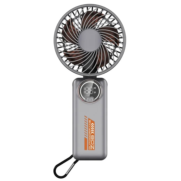 Z08 Foldable 10000mAh Rechargeable Cooling Fan Outdoor Handheld Summer Fan
