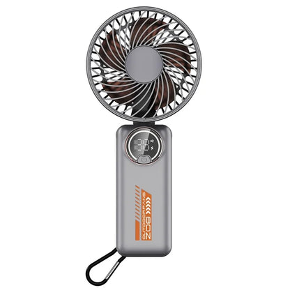 Z08 Foldable 10000mAh Rechargeable Cooling Fan Outdoor Handheld Summer Fan