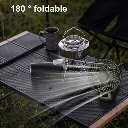 Z08 Foldable 10000mAh Rechargeable Cooling Fan Outdoor Handheld Summer Fan