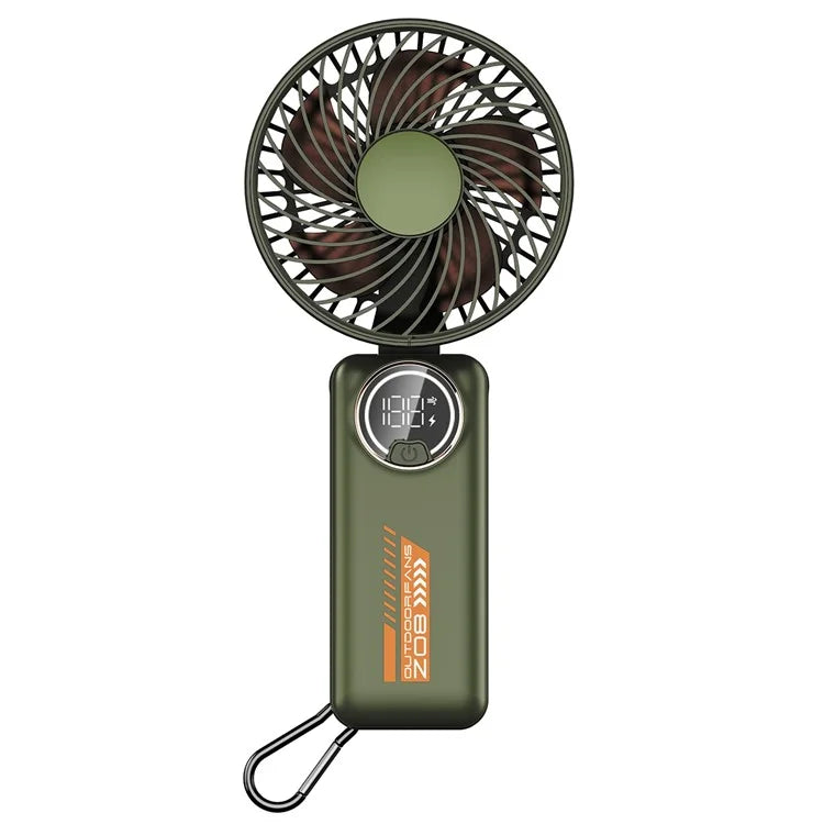 Z08 Foldable 10000mAh Rechargeable Cooling Fan Outdoor Handheld Summer Fan