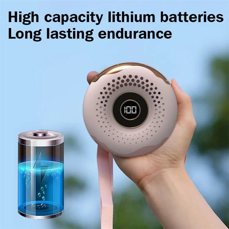 T11 Donut Shape Multifunction Mini Cooling Fan Portable Summer Fan Cooler with Neck Rope