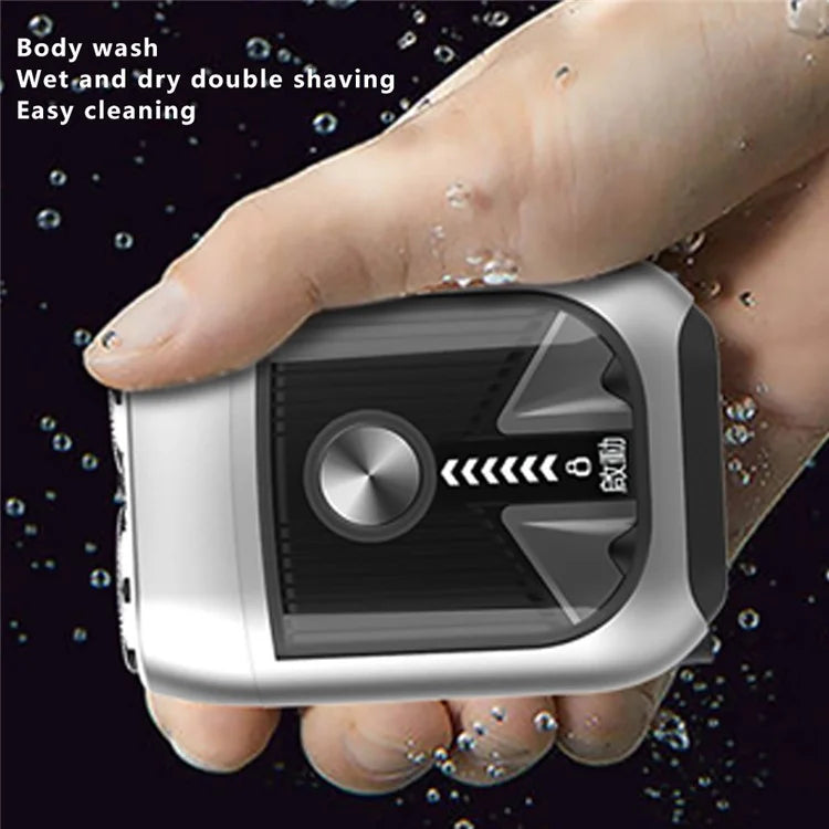 T3 Portable Electric Razor Zinc Alloy Waterproof Rechargeable Cordless Beard Shaver