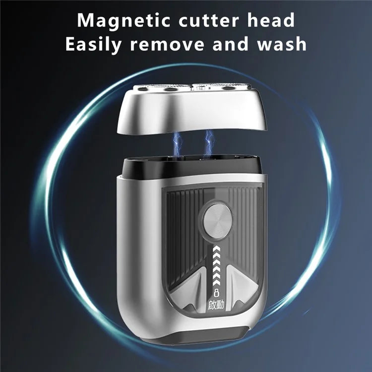 T3 Portable Electric Razor Zinc Alloy Waterproof Rechargeable Cordless Beard Shaver