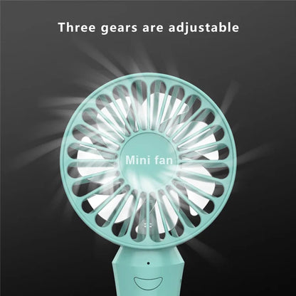 808 Rechargeable Handheld Fan Summer Cooler Desktop Cooling Fan