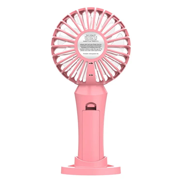808 Rechargeable Handheld Fan Summer Cooler Desktop Cooling Fan