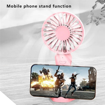 808 Rechargeable Handheld Fan Summer Cooler Desktop Cooling Fan