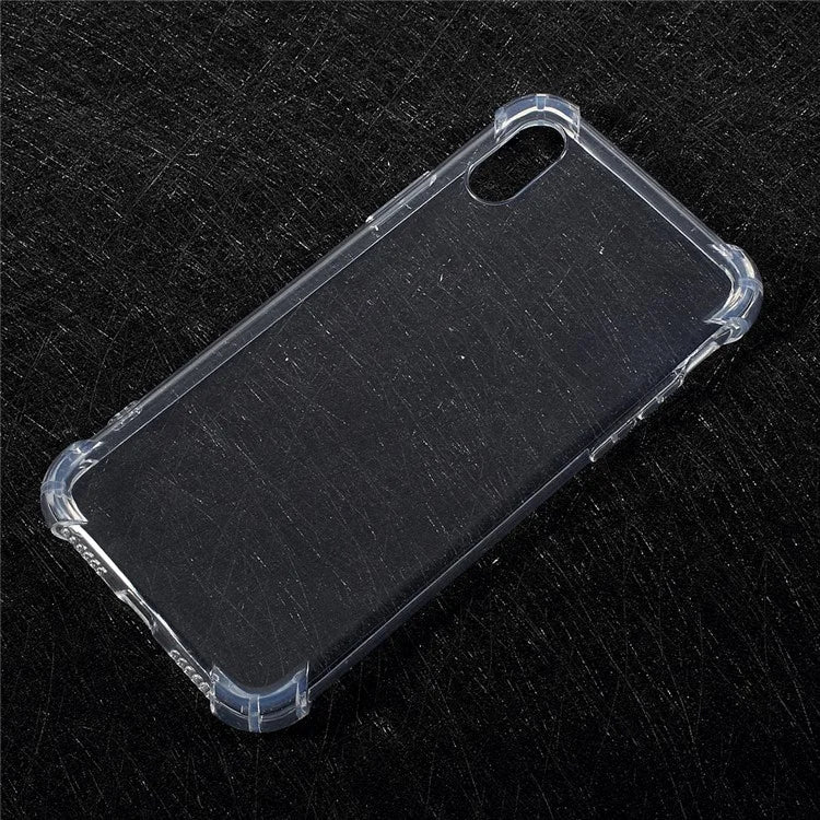 For iPhone XS / X 5.8 inch Drop-Proof See-through TPU Case Cover