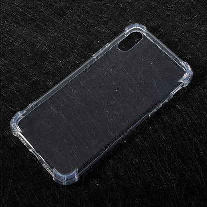 For iPhone XS / X 5.8 inch Drop-Proof See-through TPU Case Cover