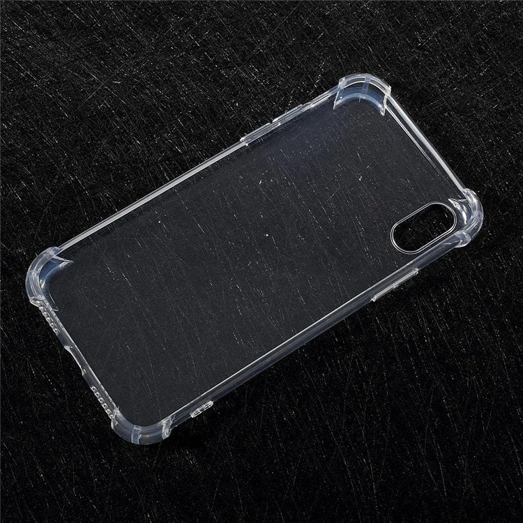 For iPhone XS / X 5.8 inch Drop-Proof See-through TPU Case Cover