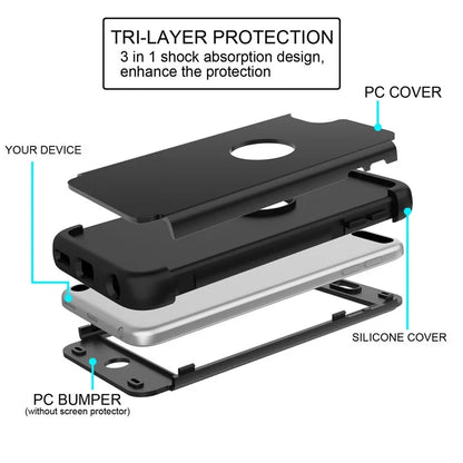 Anti-dust Detachable Shock Proof Protective Silicone + PC Combo Shell for iPod Touch (2019) / Touch 6