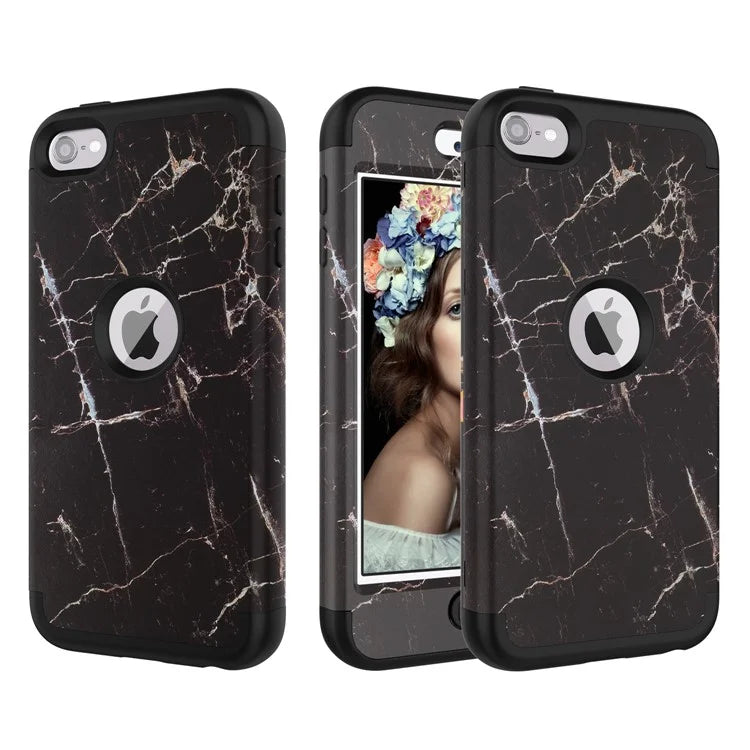 Anti-dust Detachable Shockproof Silicone + PC Combo Back Phone Cover Shell for iPod Touch (2019) / Touch 6 Marble Pattern