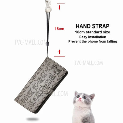 Imprinting Cat Dog Pattern Design Magnetic Leather Stand Case for iPhone 11 6.1-inch