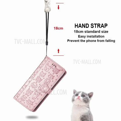Imprinting Cat Dog Pattern Design Magnetic Leather Stand Case for iPhone 11 6.1-inch