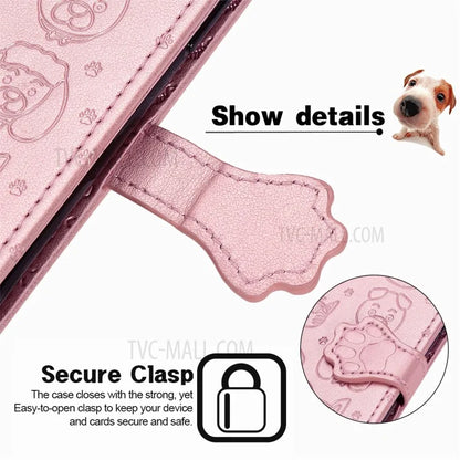 Imprinting Cat Dog Pattern Design Magnetic Leather Stand Case for iPhone 11 6.1-inch