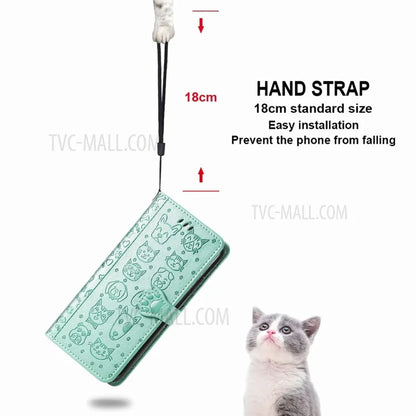 Imprinting Cat Dog Pattern Design Magnetic Leather Stand Case for iPhone 11 6.1-inch