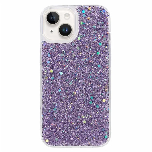 For iPhone 13 Case Bling Powder Sequins TPU Phone Cover