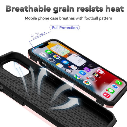 For iPhone 14 Plus Case PC + TPU Shockproof Kickstand Phone Cover with Slide Camera Lid