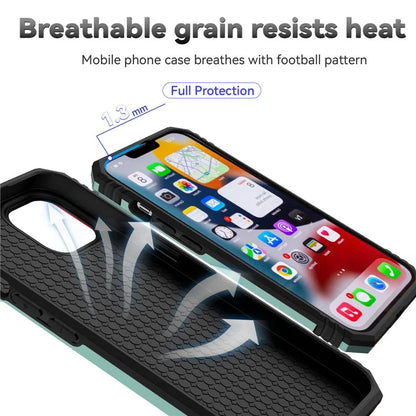 For iPhone 14 Plus Case PC + TPU Shockproof Kickstand Phone Cover with Slide Camera Lid