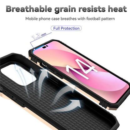 For iPhone 14 Pro Max Case Anti-drop PC+TPU Kickstand Phone Cover with Slide Camera Lid