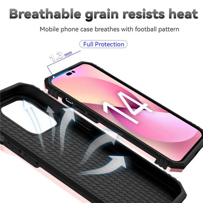 For iPhone 14 Pro Max Case Anti-drop PC+TPU Kickstand Phone Cover with Slide Camera Lid