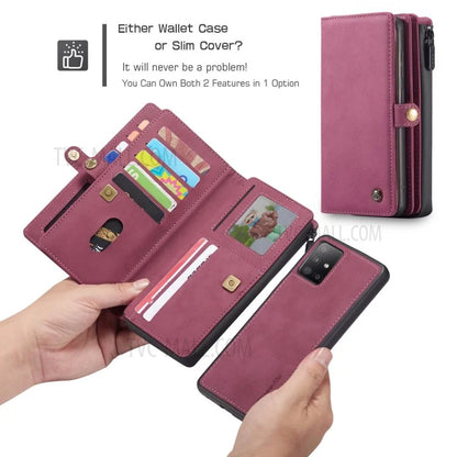 CASEME 018 Series Leather Shell for Samsung Galaxy A51 SM-A515