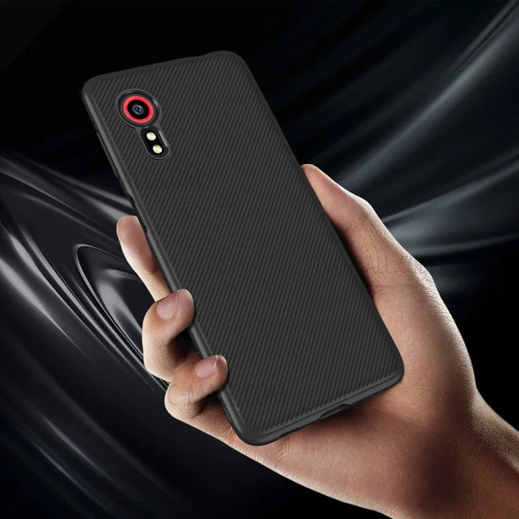 Jazz Series Twill Texture Flexible Super Slim Thicken TPU Case for Samsung Galaxy Xcover 5