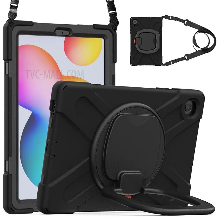For Samsung Galaxy Tab S6 Lite (2020) P610, P615 / S6 Lite (2022) / (2024) P620 Case Kickstand Tablet Cover with Shoulder Strap