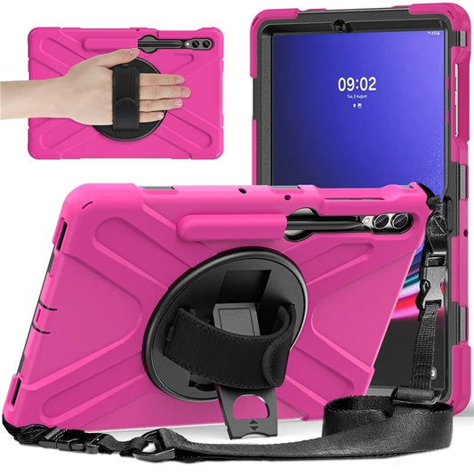 Case for Samsung Galaxy Tab S9 FE+ / S9+ / S8+ / S7+ / S7 FE T730 T735 T736B T736N Tablet Cover with Shoulder Strap