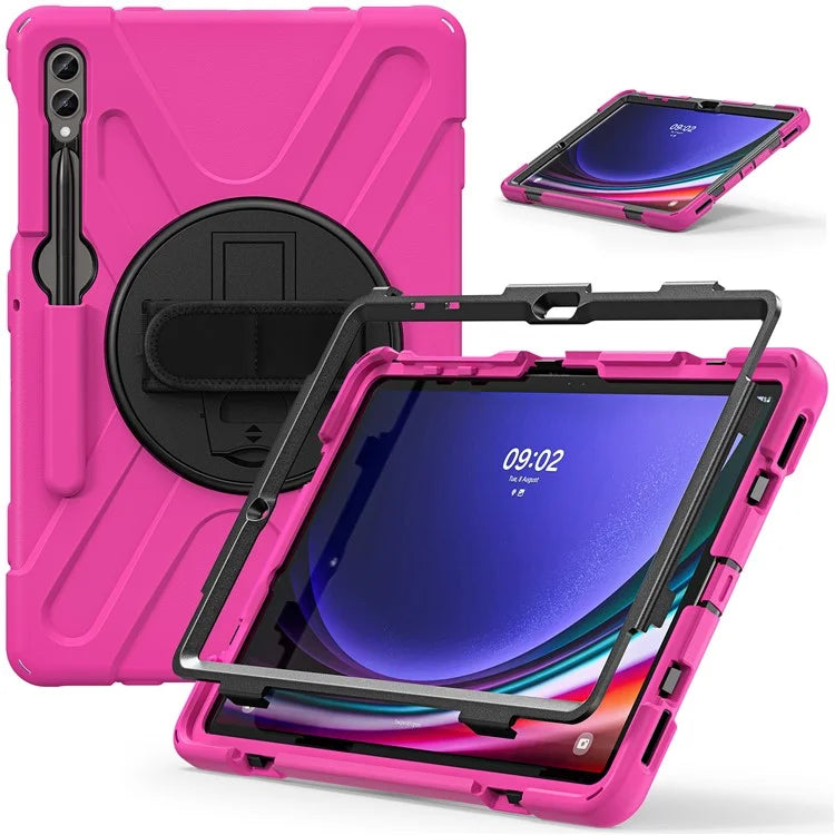 Case for Samsung Galaxy Tab S9 FE+ / S9+ / S8+ / S7+ / S7 FE T730 T735 T736B T736N Tablet Cover with Shoulder Strap