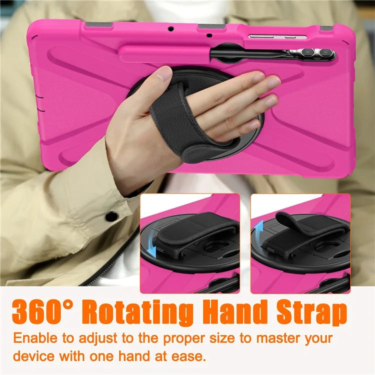 Case for Samsung Galaxy Tab S9 FE+ / S9+ / S8+ / S7+ / S7 FE T730 T735 T736B T736N Tablet Cover with Shoulder Strap