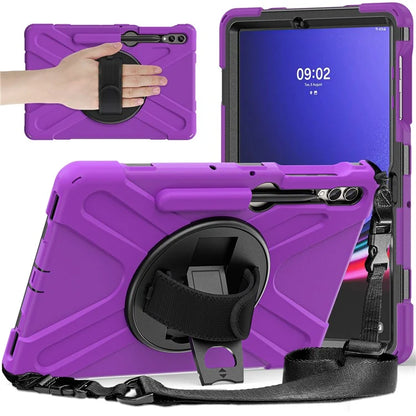 Case for Samsung Galaxy Tab S9 FE+ / S9+ / S8+ / S7+ / S7 FE T730 T735 T736B T736N Tablet Cover with Shoulder Strap
